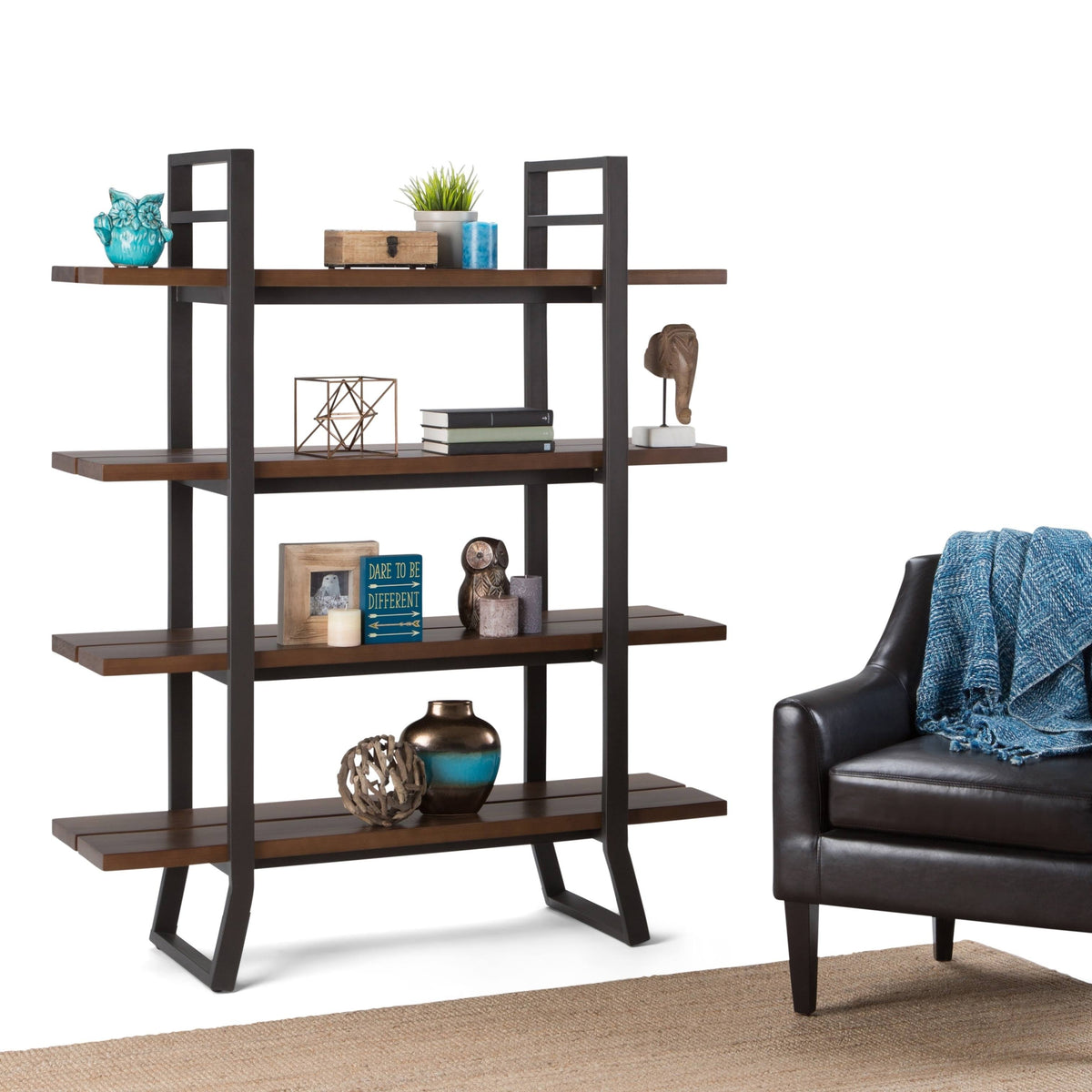 Solid Wood Bookcase X81382