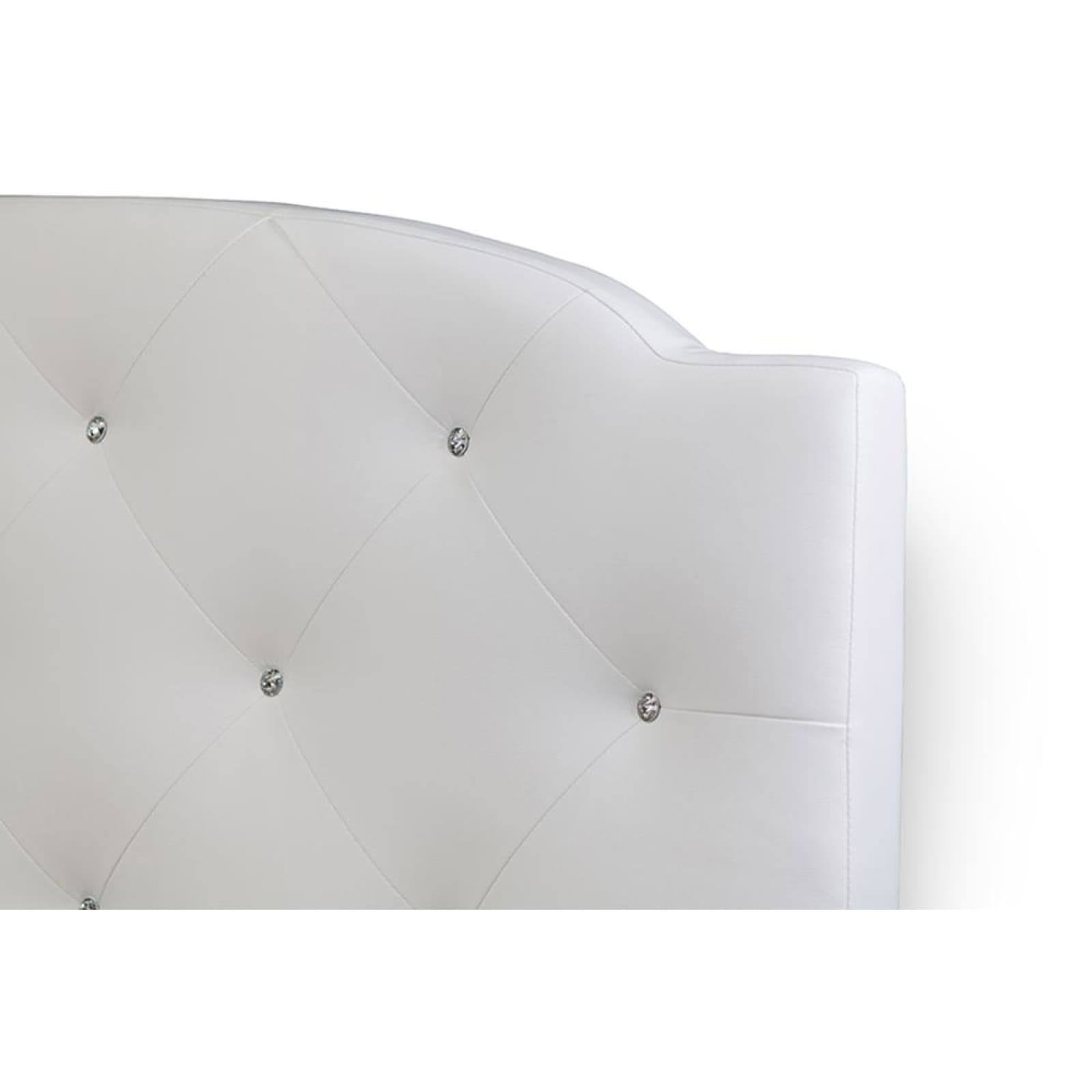 White Full Wood Bed E33401