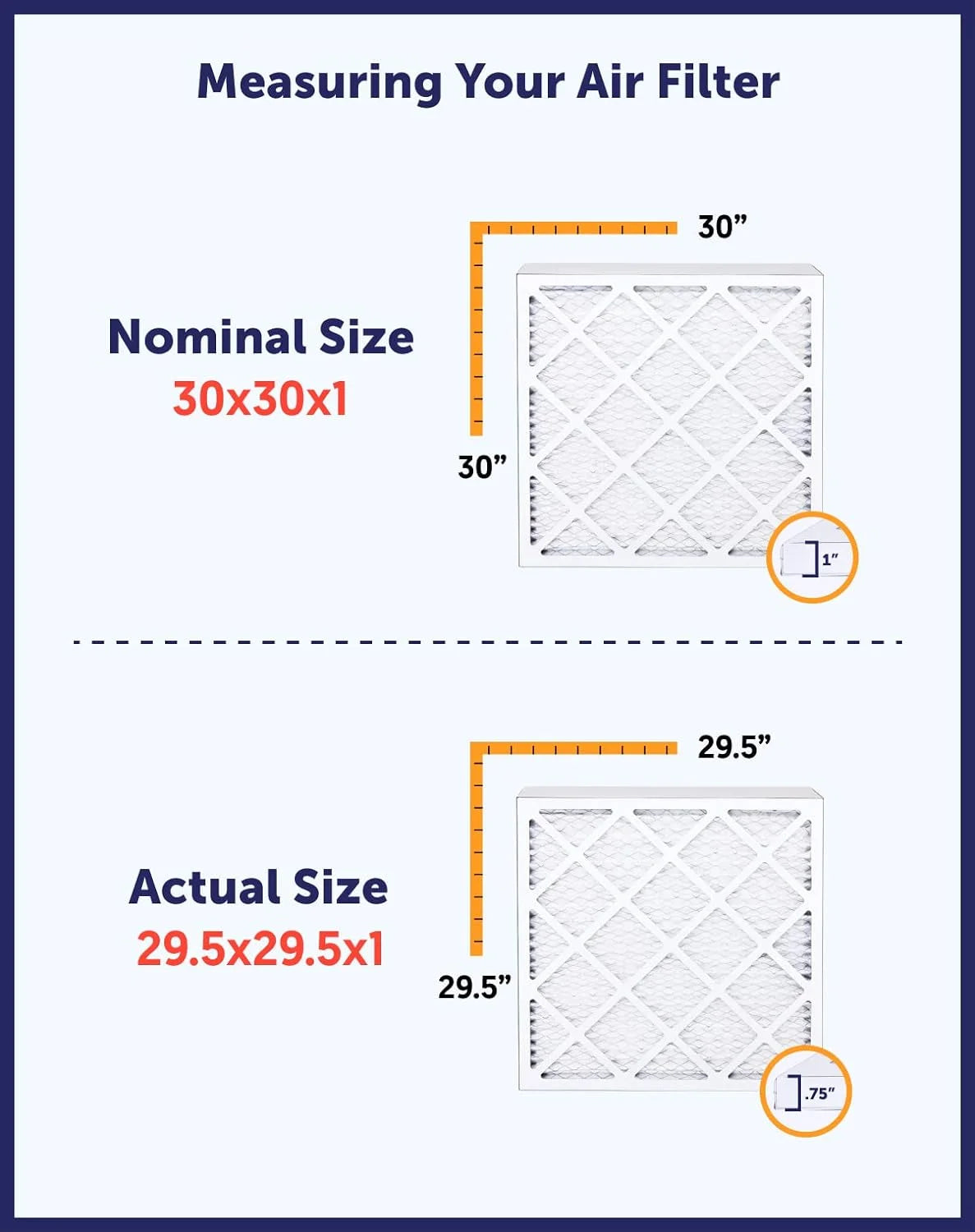 21x66x1 MERV 8 Pleated HVAC Air Filter 4-PACK P92985