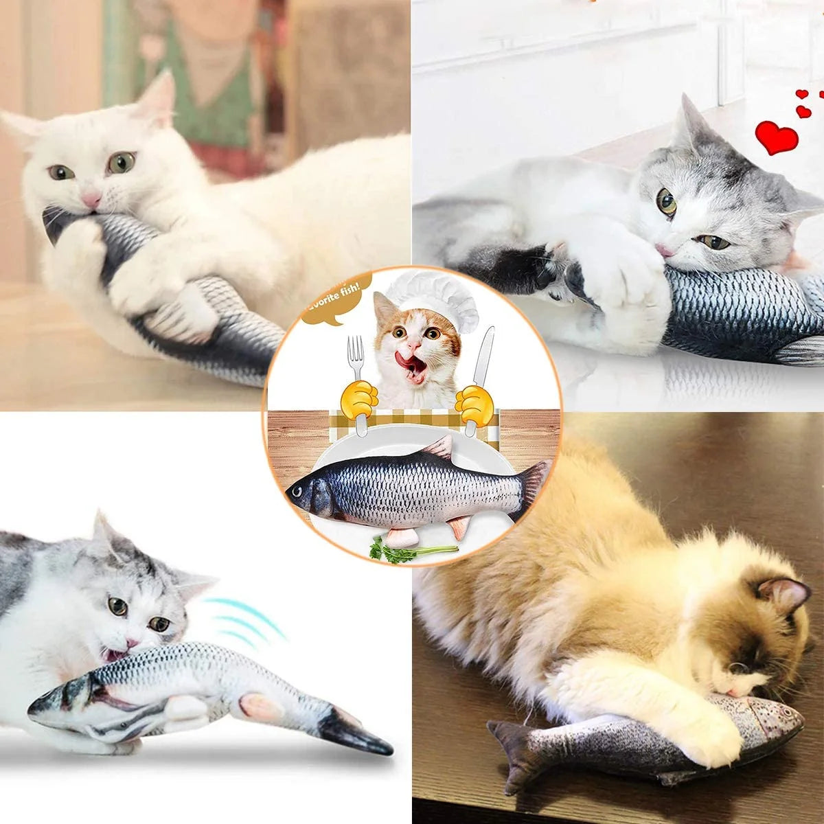 Electric Flopping Fish Cat Toy O639660