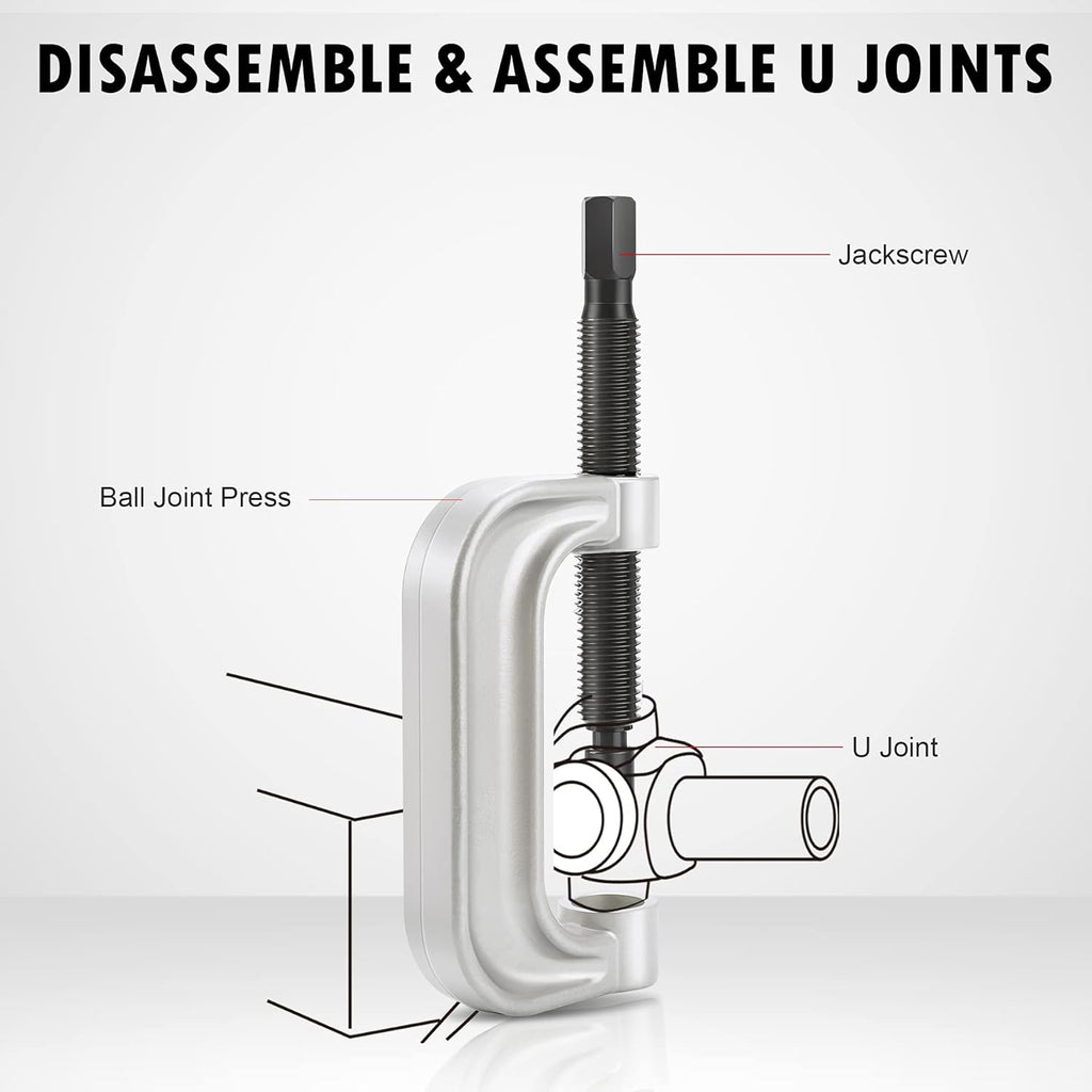Ball Joint Press & U Joint Removal Tool Kit with 4x4 Adapters, Pack of 2 I5149