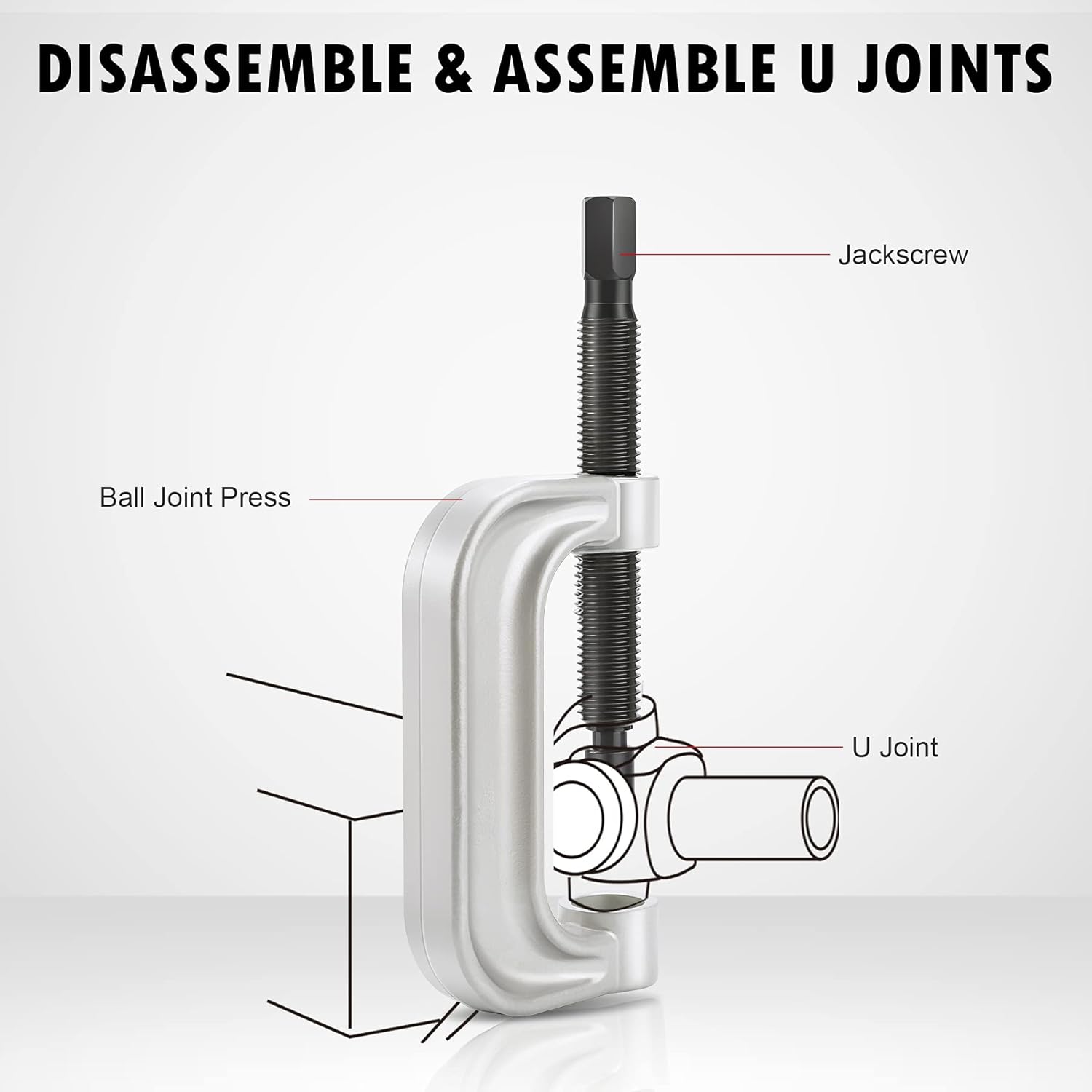 Ball Joint Press & U Joint Removal Tool Kit with 4x4 Adapters, Pack of 2 I5149