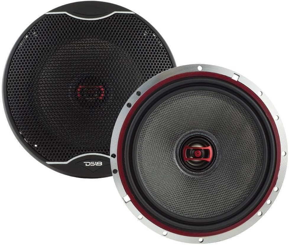 6.5-Inch 3-OHMS Car Coaxial Speaker 400 WATTS Max Set of 2 Y8780