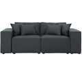 Dark Grey Linen Loveseat M71894