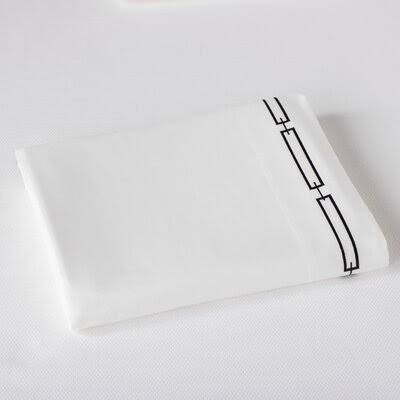 Black Twin Cotton Flat Sheet K291