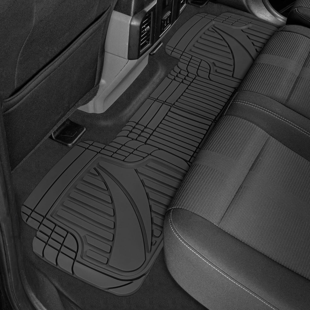 3pc Rubber Floor Mats for Car SUV All Weather V78078