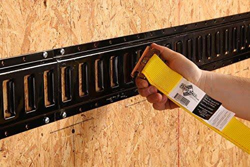 2 x 12 Heavy Duty Yellow Polyester Ratcheting Straps Y91959