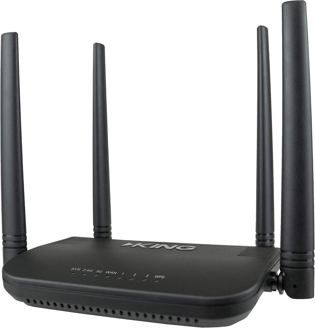 Black WiFi Range Extender and Router T49599