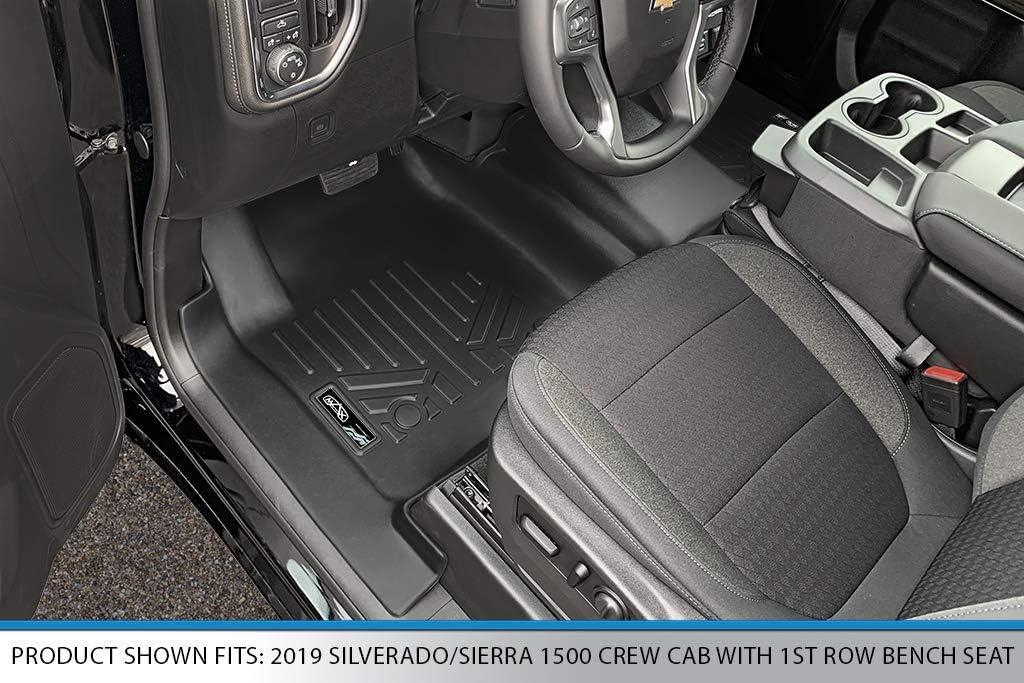 Custom Fit Floor Mats 2 Row Liner Set Black V9013