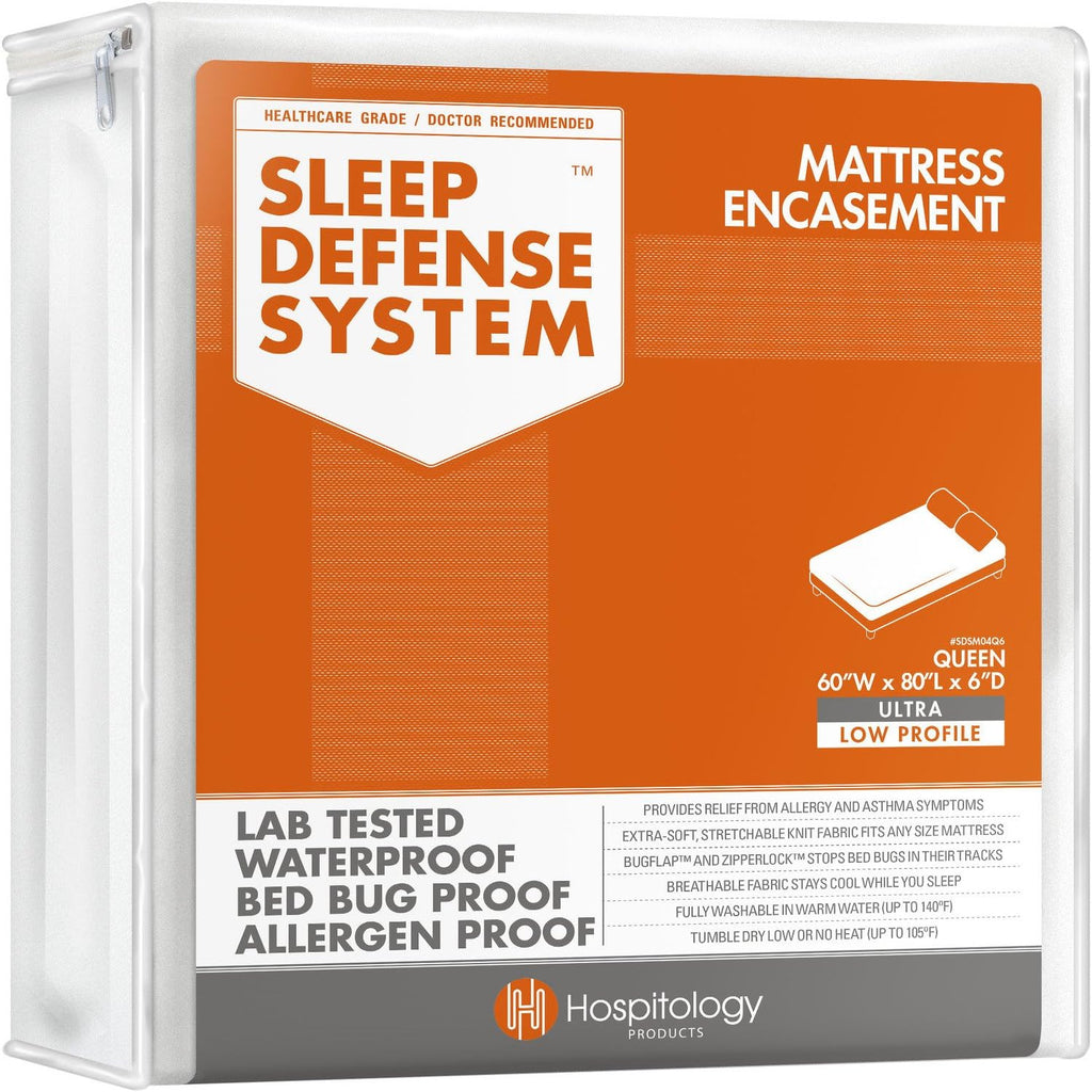 Full/Double Waterproof Zippered Mattress Encasement W781889