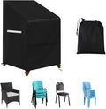 Outdoor Stacking Chair Covers Waterproof Patio Furniture Cover for 4-6 Stackable Chairs B585364