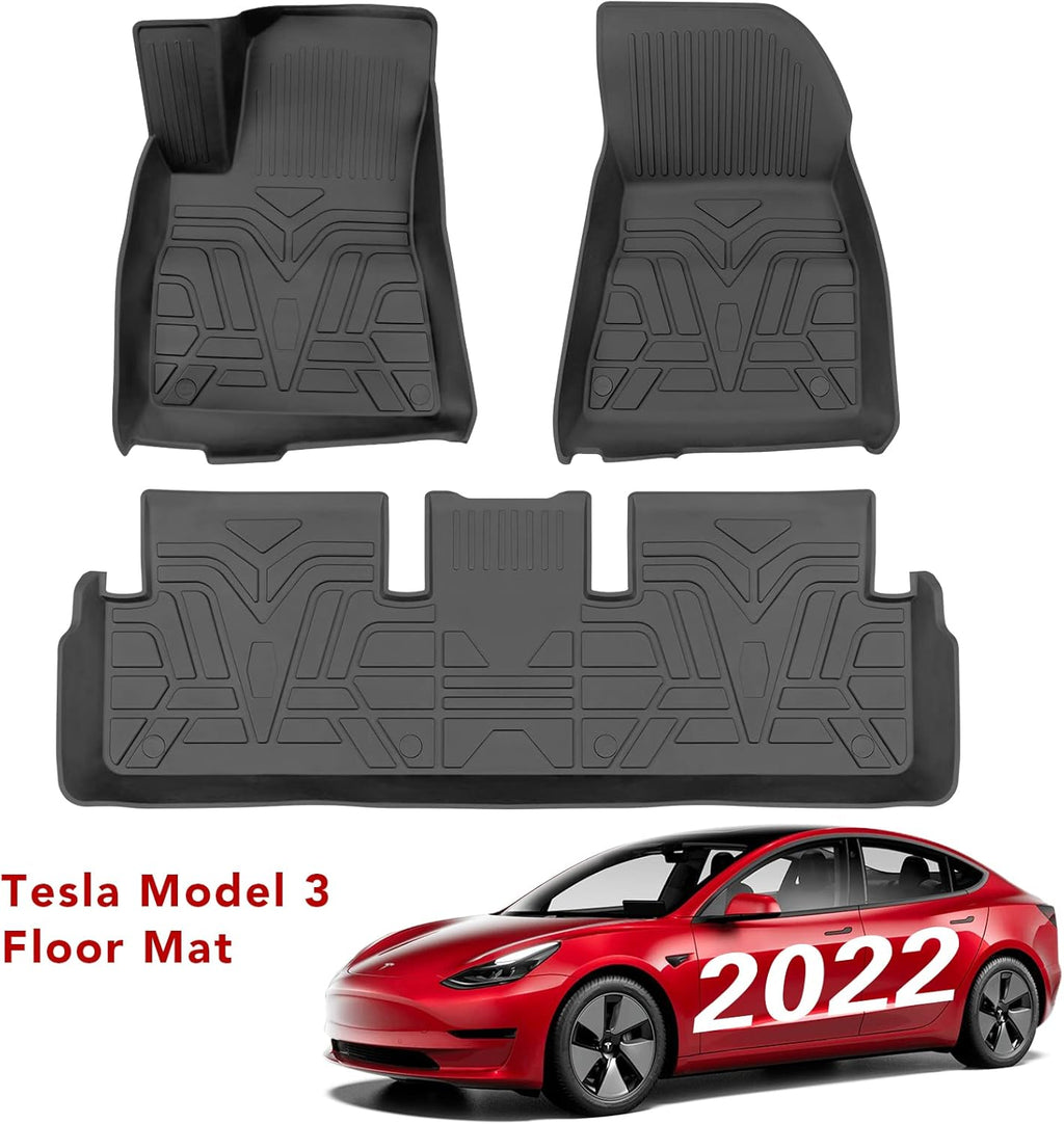 TPE All-Weather Floor Mat Set for Model 3 2021 2022 C285062