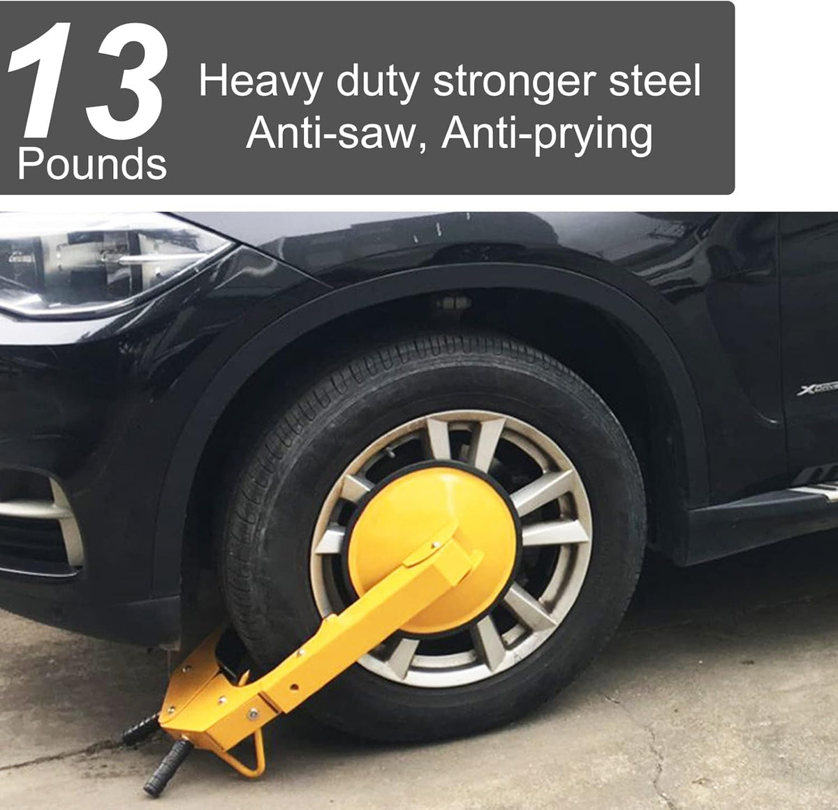 Wheel Lock Clamp Adjustable Tire Boot Lock Car Anti-Theft Lock Tire Claw Heavy Duty Y134091