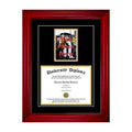 Cherry 2 inch Diploma Frame with 5x7 Photo and Double Matting V944890