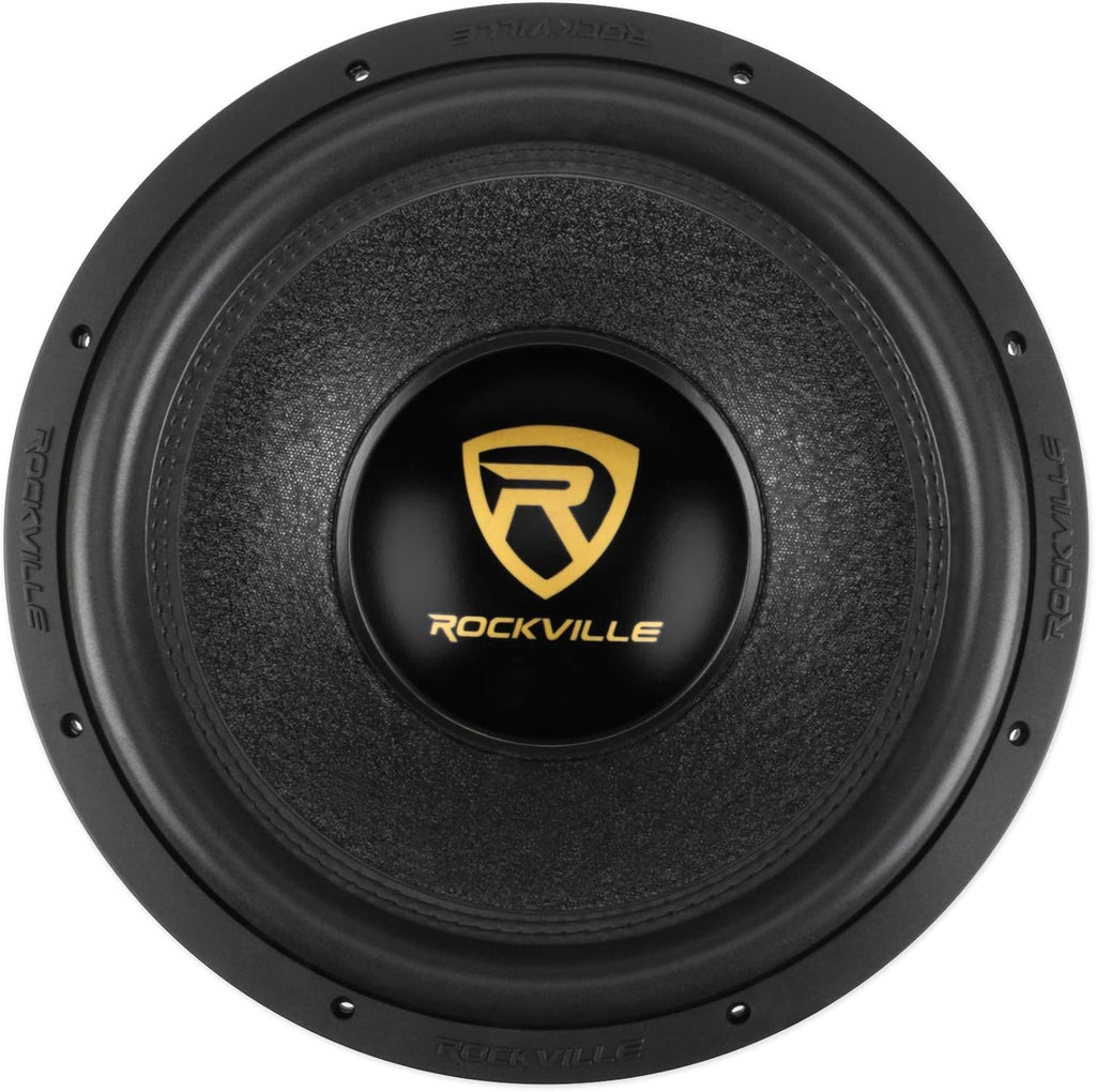 15 5000w Car Subwoofer with Vented Sub Box, Mono Amplifier, and Amp Kit M58579
