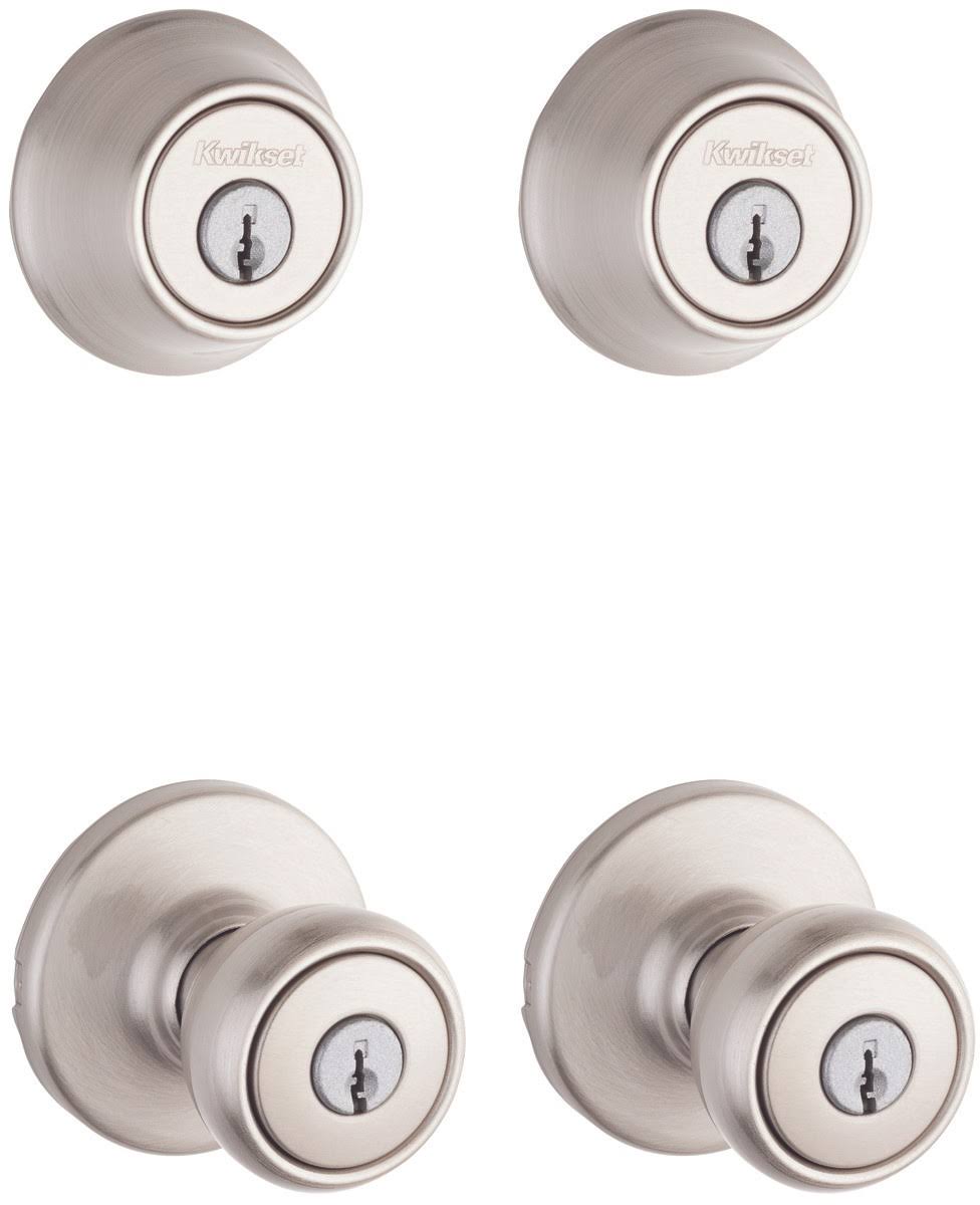 Satin Nickel Combo Lockset A901164