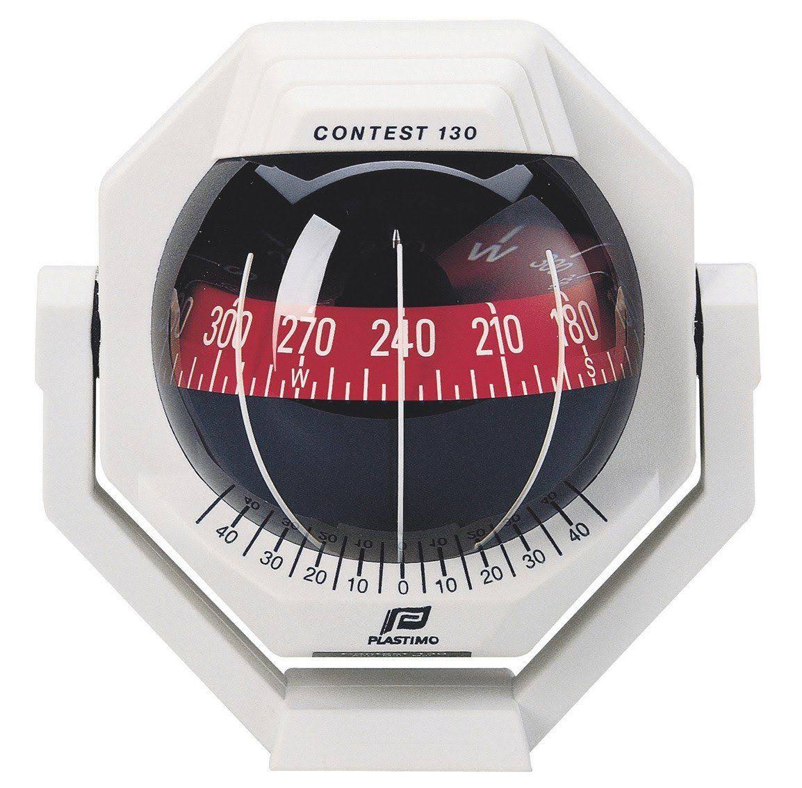 White / Red Compass with Bracket Q857