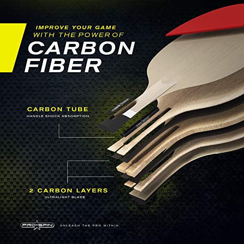 Carbon Fiber Ping Pong Paddle 2-Pack S636