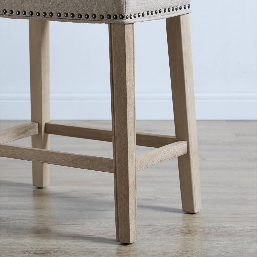 Grey Backless Saddle Seat Counter Stools (Set of 2) E945
