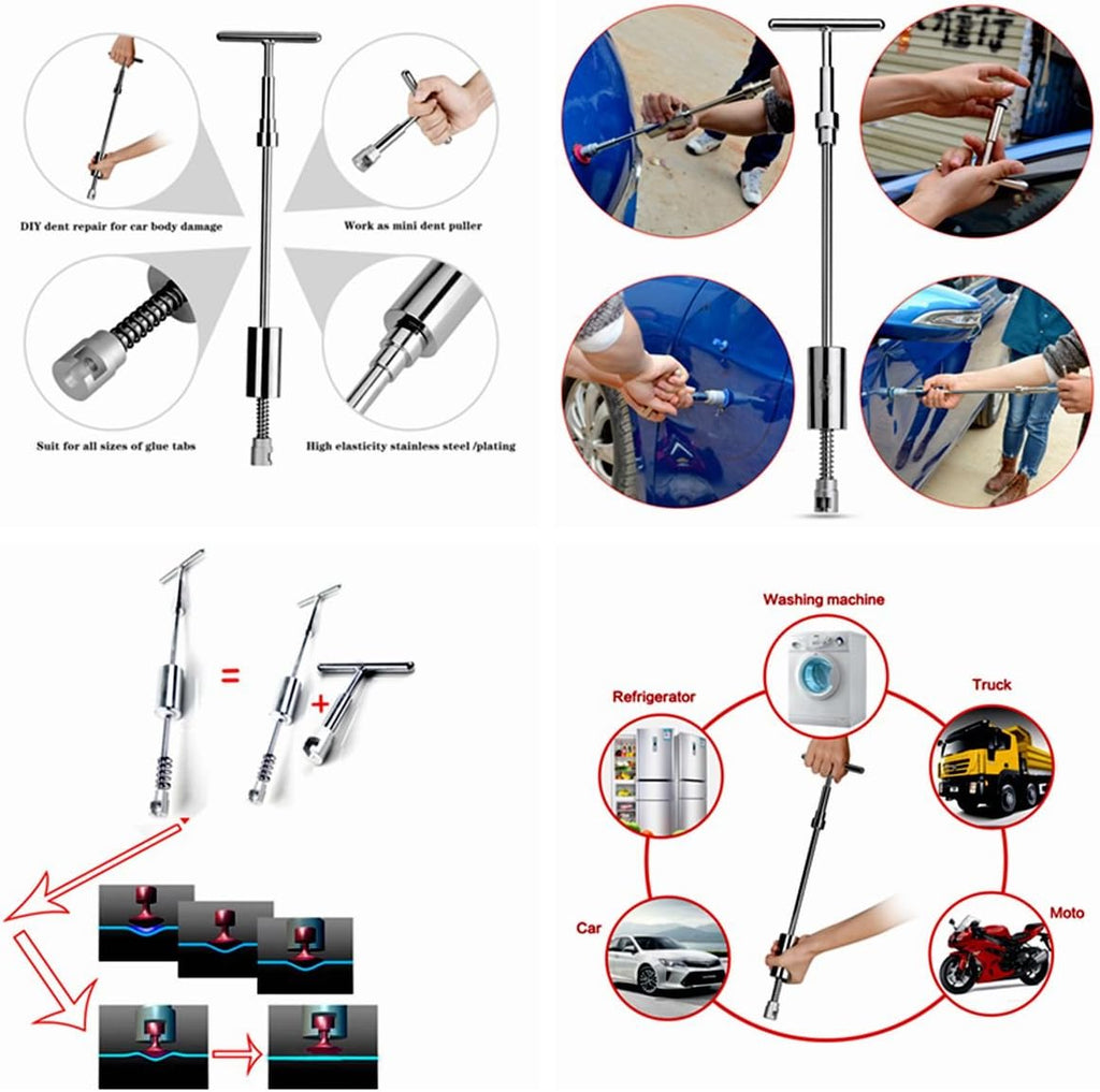74 Pcs Car Body Paintless Dent Repair Tools Kit V64383