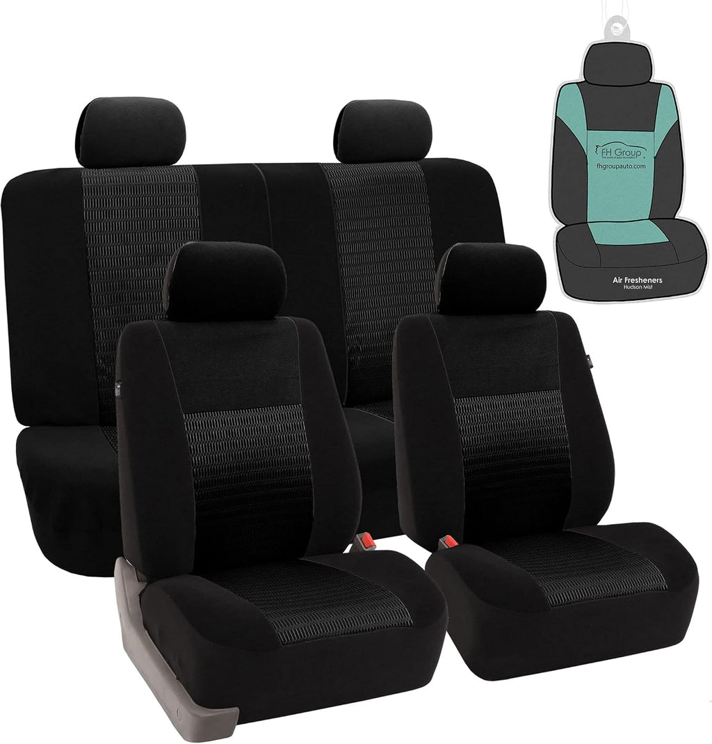 Blue/Black Full Set Car Seat Covers A4072