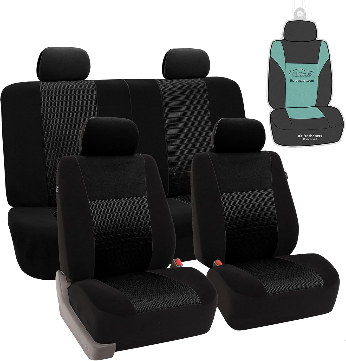 Blue/Black Full Set Car Seat Covers A4072