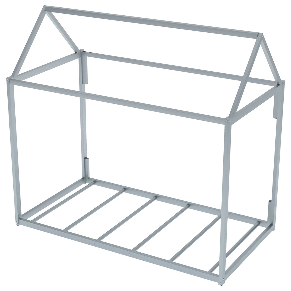 Full Size Metal Tent Bed with Slats A529455
