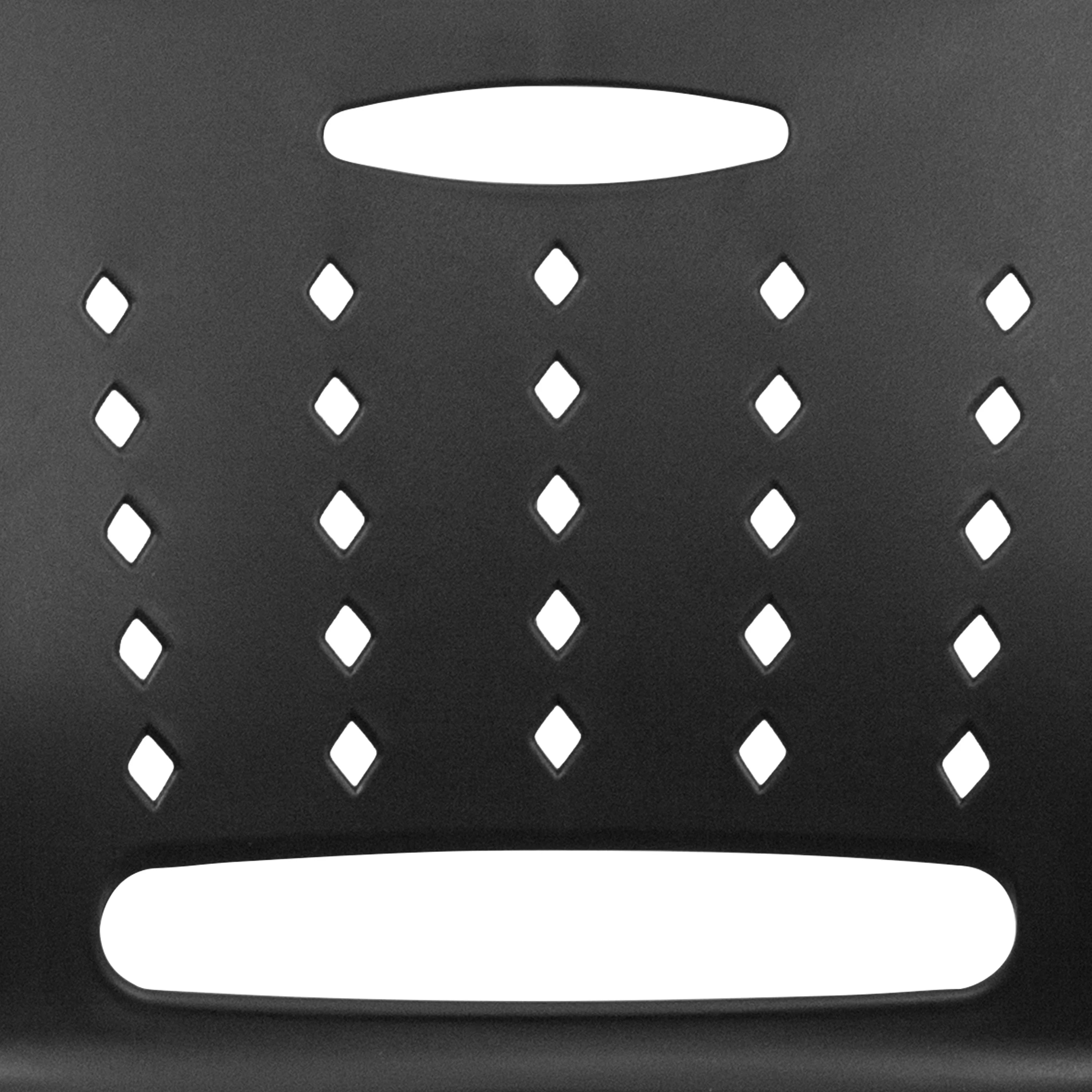 Black Sled Base Stack Chair with Air-Vent Back T4457