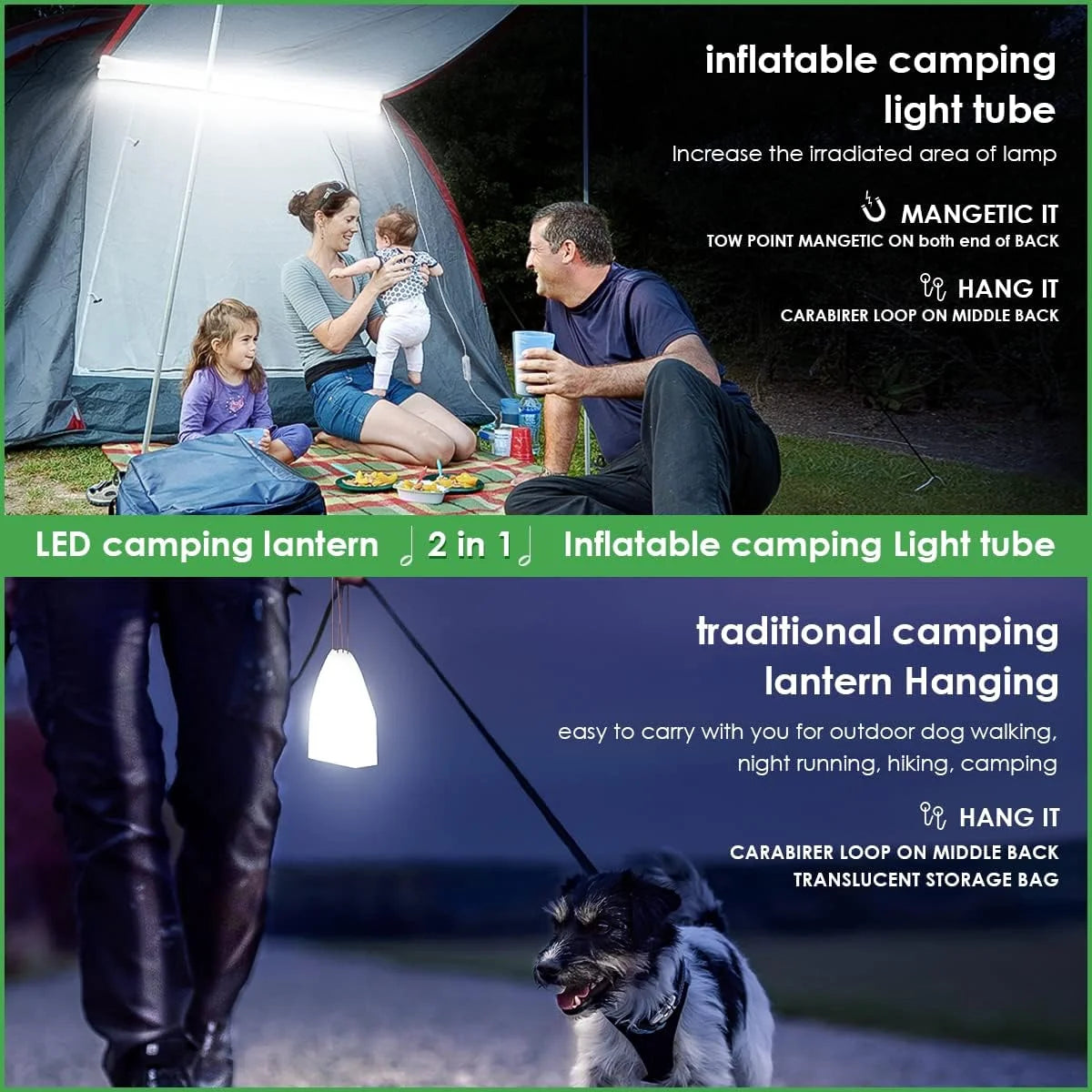 Collapsible Battery Powered LED Camping Lantern A464113