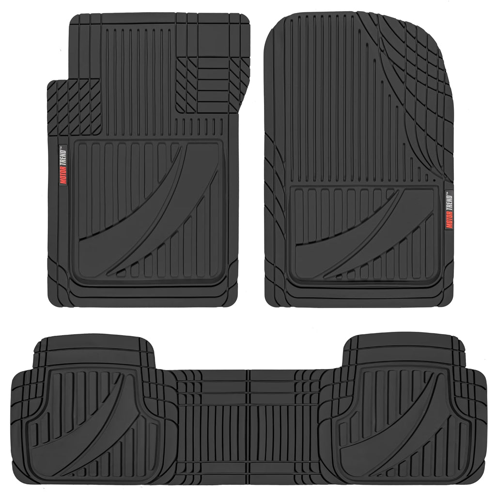 3pc Rubber Floor Mats for Car SUV All Weather V78078