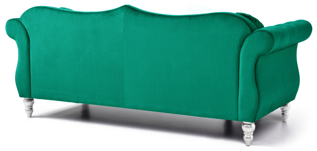 Green Velvet Sofa J8320