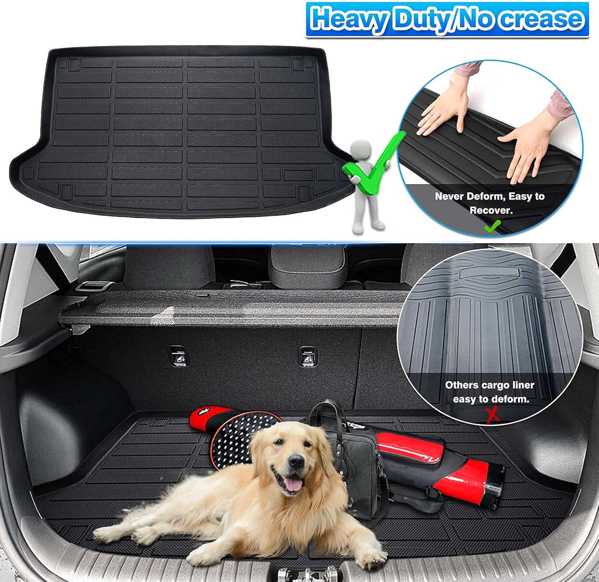 Cargo Liner Trunk Floor Mat Pack of 2 S577