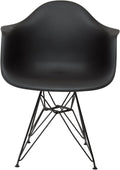 Black Arm Shell Chair K58348