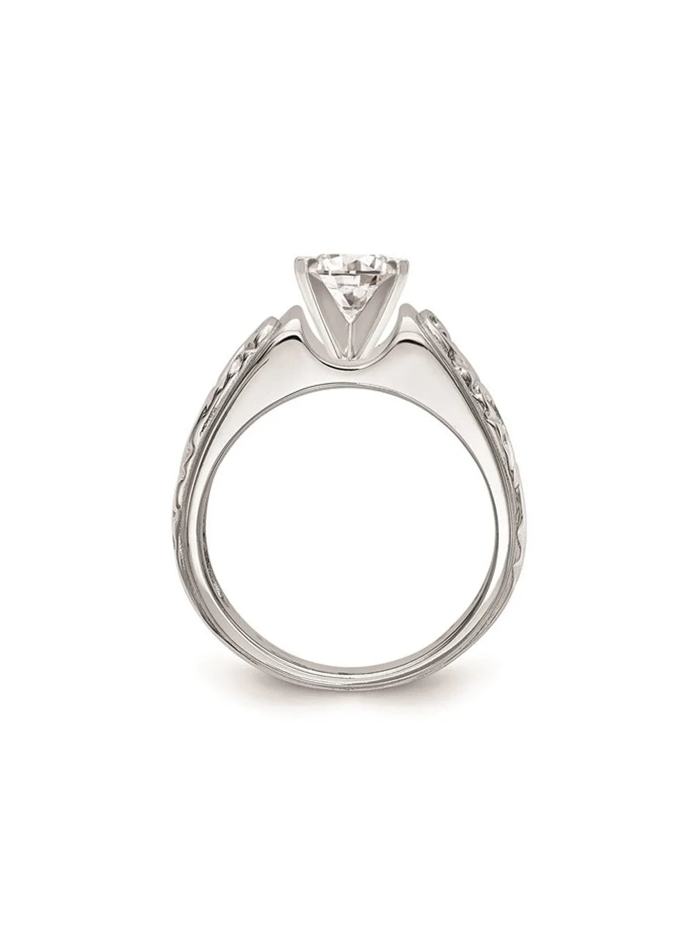 14K White Gold Lab-Grown Diamond Solitaire Engagement Ring X336
