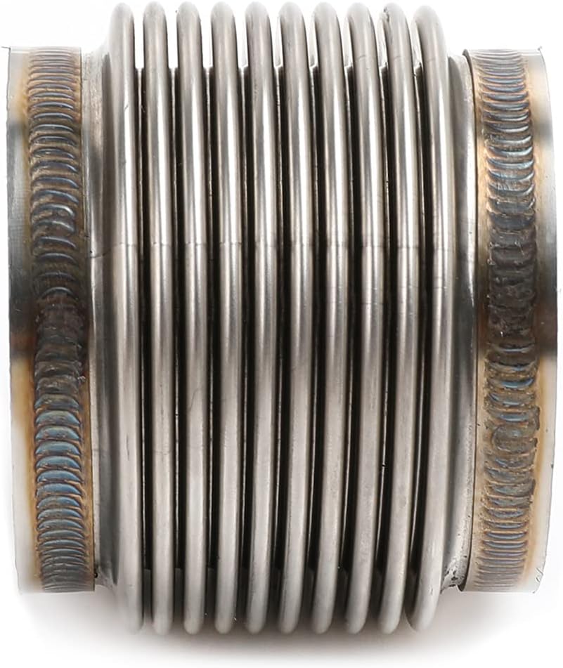 2.5" ID T304 Stainless Steel Exhaust Bellow Flex Joint Pipe Pack of 2 X539093