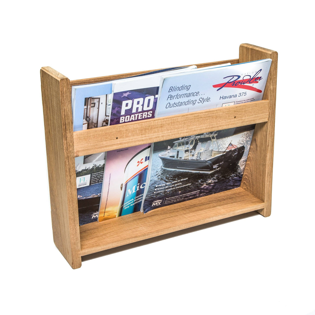 Teak Magazine Utility Rack J29139