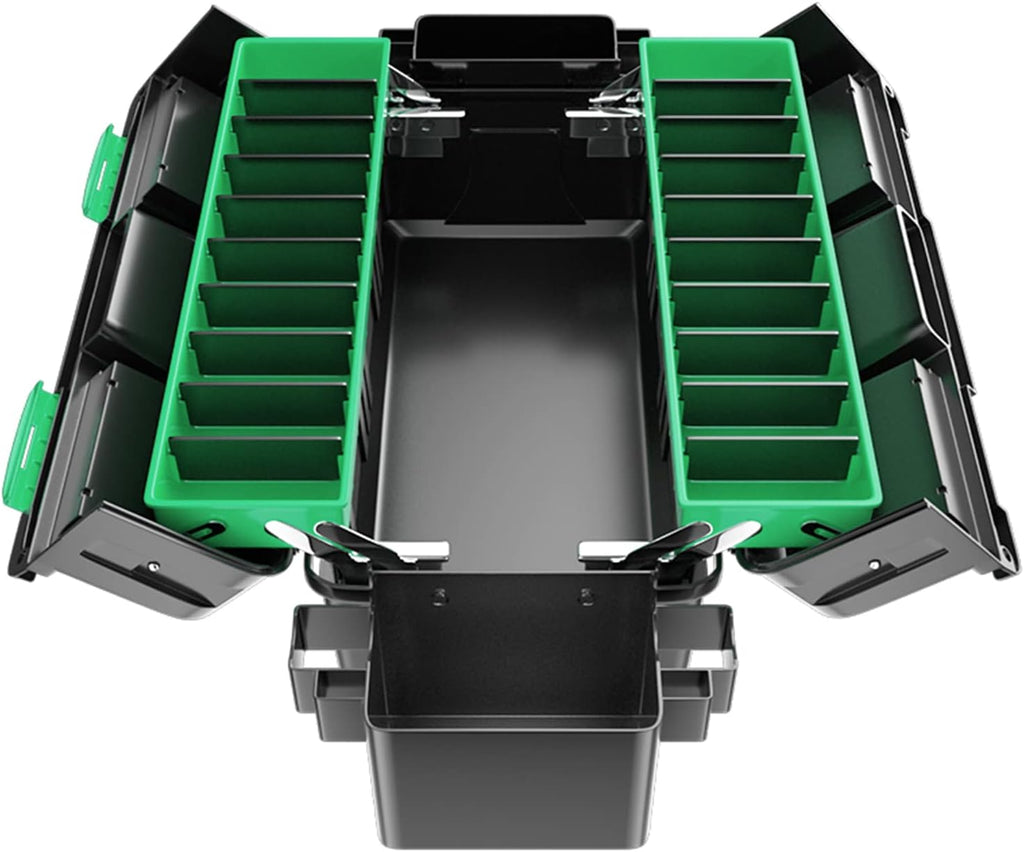 20-Inch Portable Plastic Tool Box with Organizer Tray, Pack of 2 H278
