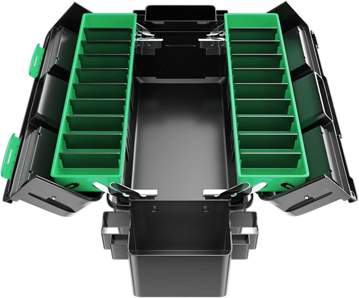 20-Inch Portable Plastic Tool Box with Organizer Tray, Pack of 2 H278