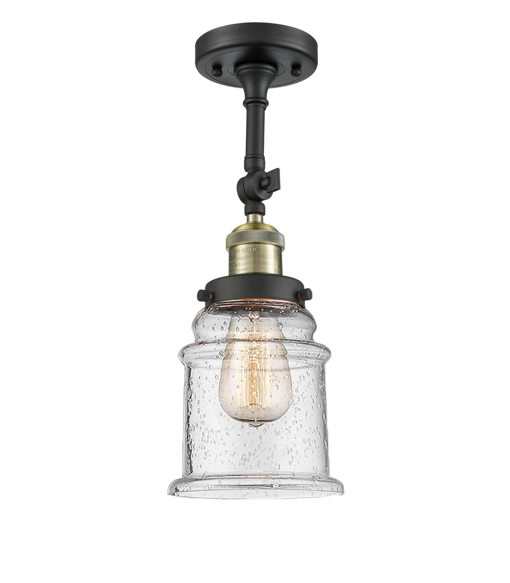 Antique Brass LED Semi Flush Mount W683