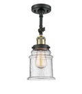 Antique Brass LED Semi Flush Mount W683
