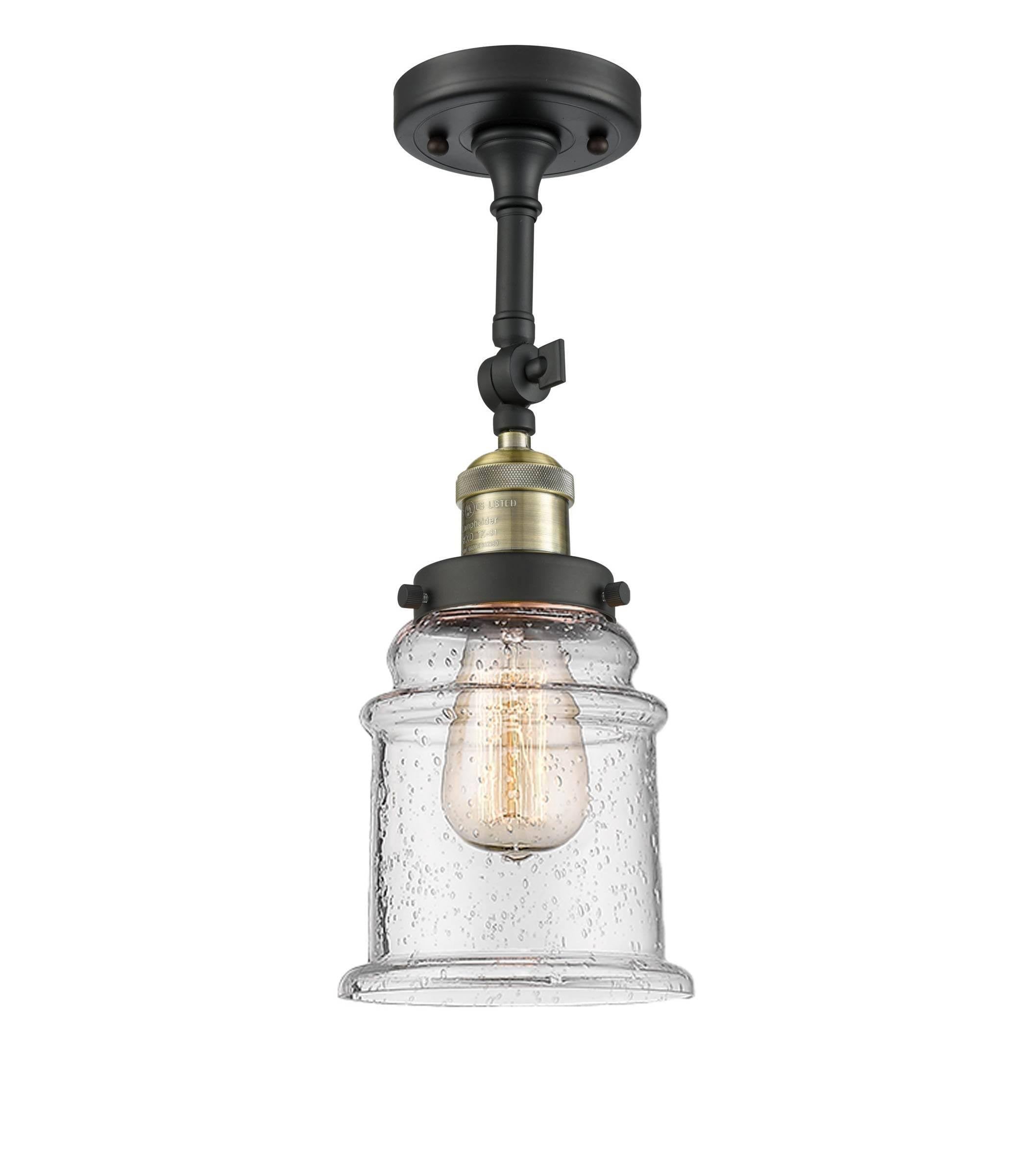 Antique Brass LED Semi Flush Mount W683