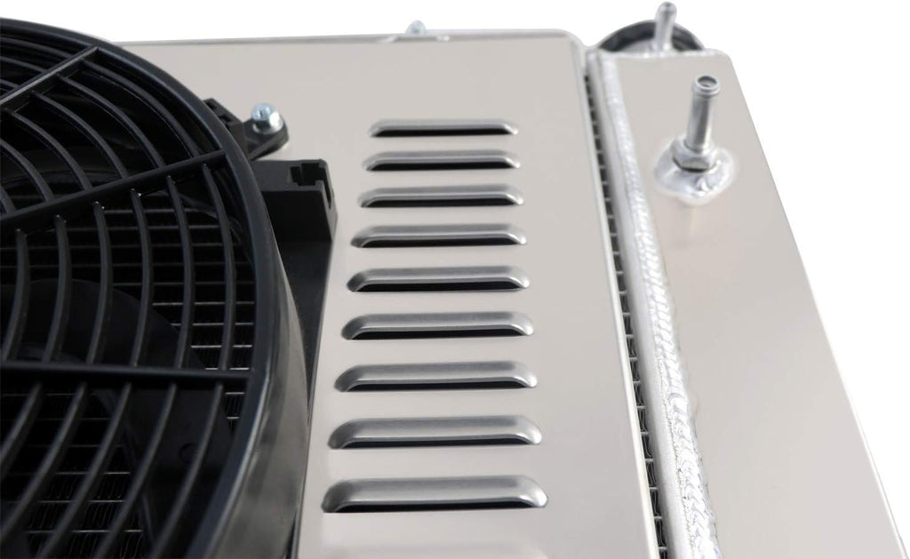 4 Row Core Radiator with Fan Shroud and Relay Kit Z4200