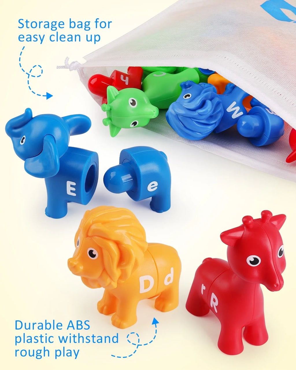 ABC Letters Matching Game, 26PCS Alphabet Educational Montessori Learning Toys T83671