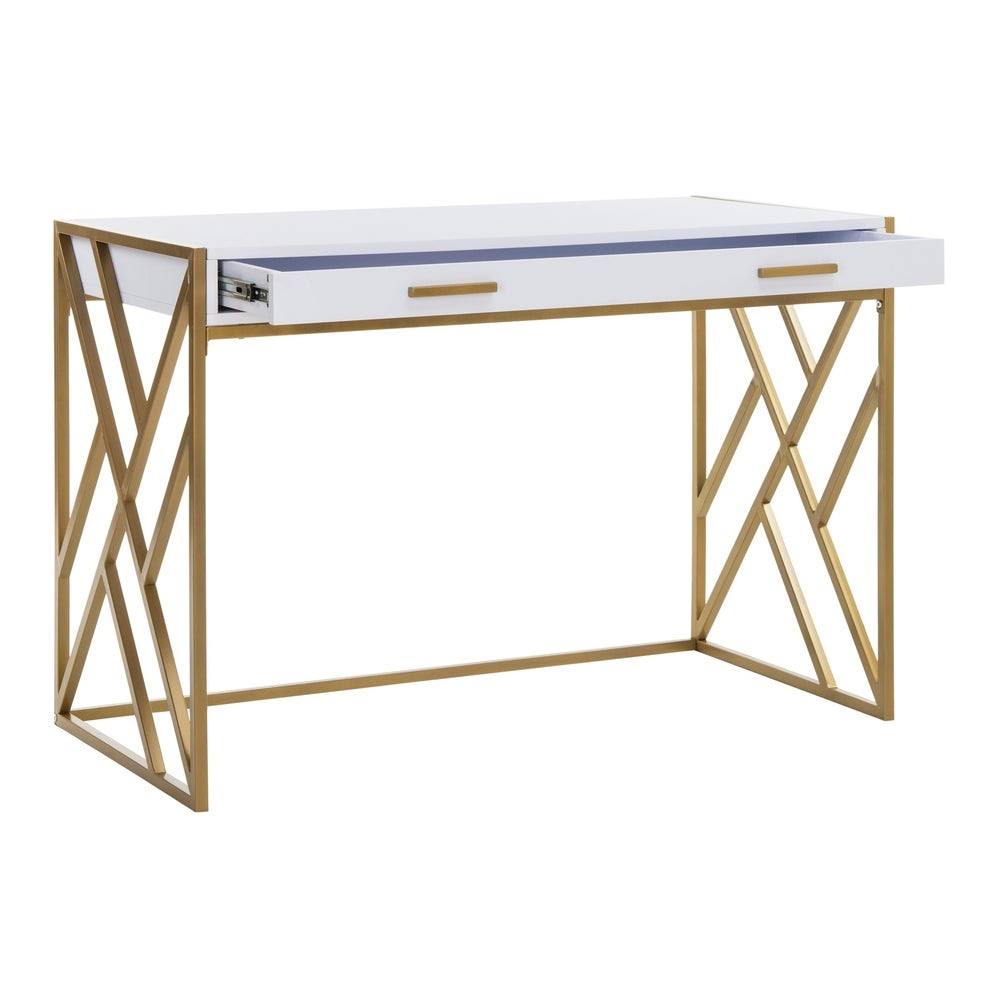 White 1 Drawer Desk P488682