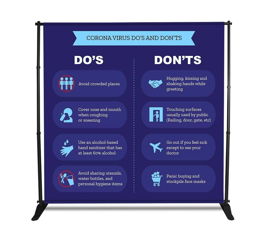 Adjustable Banner Stands D7060