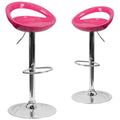 Pink Bar Stool Set of 2 E379