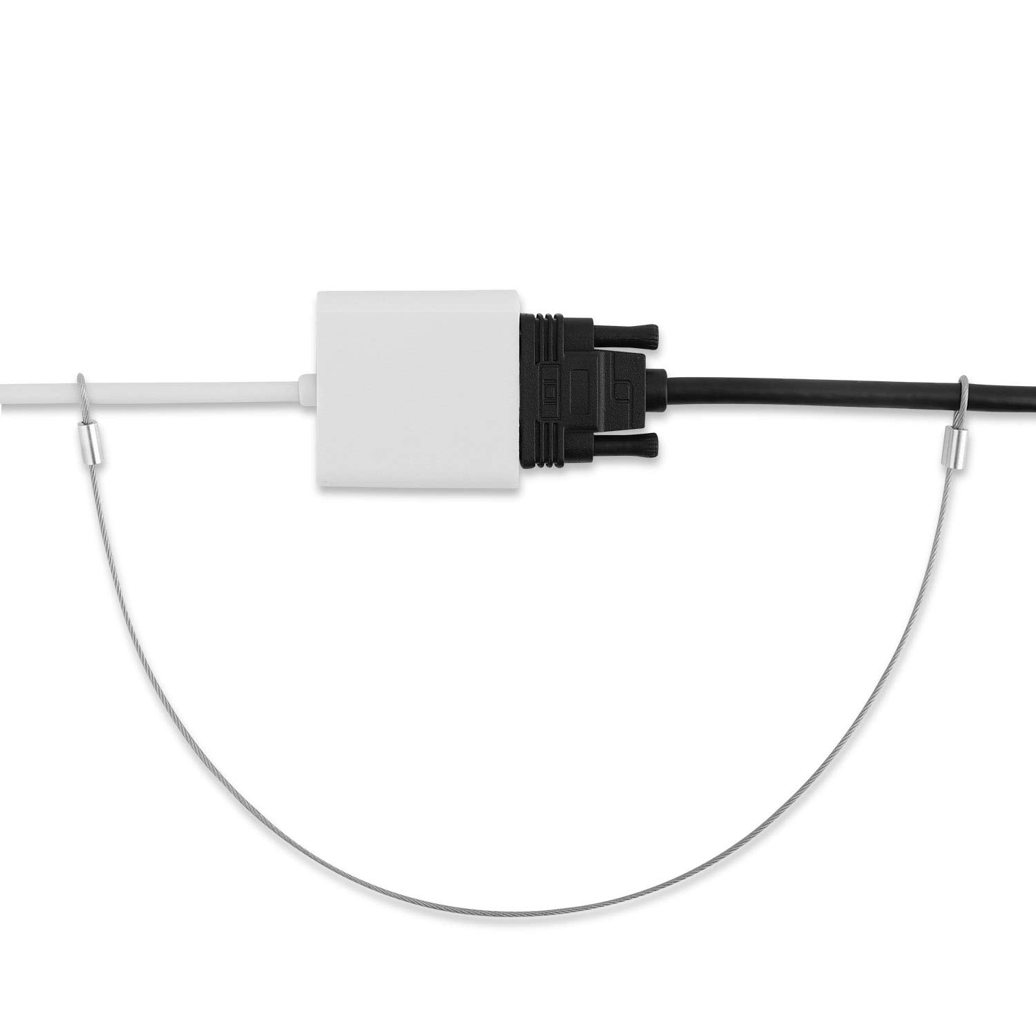 Cable Adapter Tether 20 Pack, 12 inch Universal Adjustable Security Wire Tether with Nylon Coating P573581
