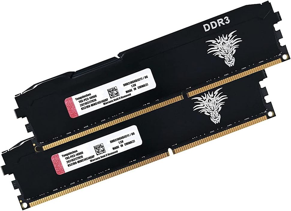 DDR3 8GBx2 (16GB Kit) 1600MHz UDIMM RAM PC3-12800U CL11 240 Pins 1.5V Non-ECC Unbuffered Desktop Memory X934008