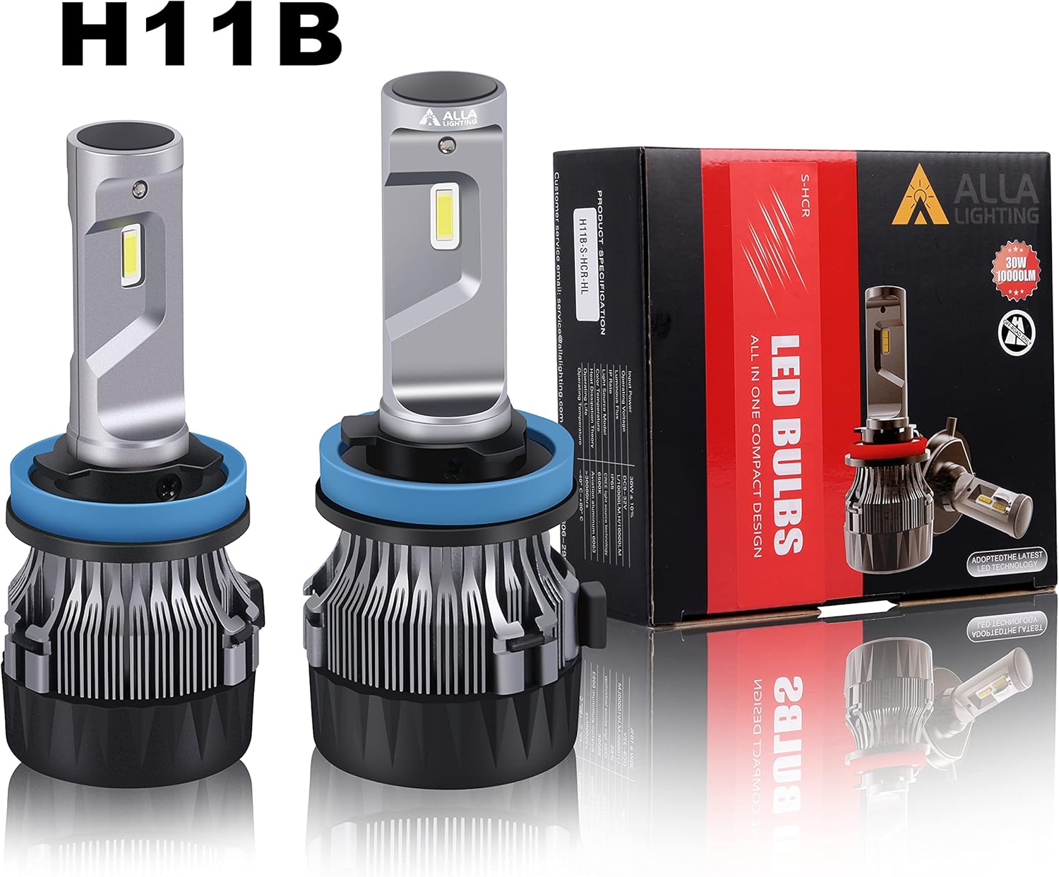 6000K Xenon White LED Bulbs Conversion Kit Pack of 2 X748