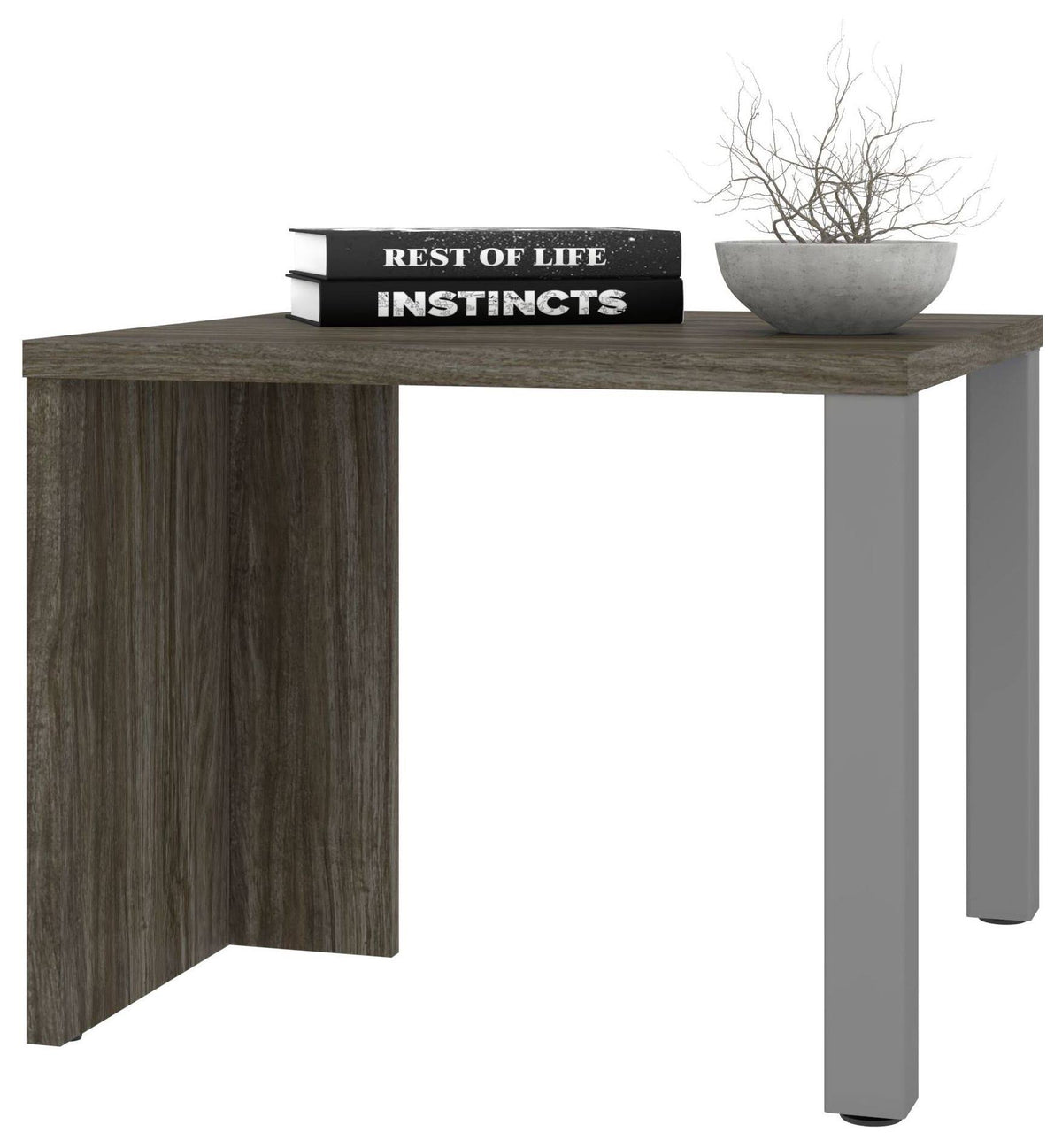 Walnut Grey End Table S980